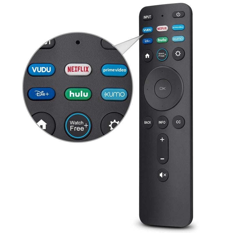EWO'S Universal Remote Replacement XRT260 for All VIZIO Smart TV Smartcast 4K P-Series V-Series D-Series M-Series XRT136 XRT140 , with Buttons for Netflix Disney Prime Video Hulu (No Voice Function) - Image 1