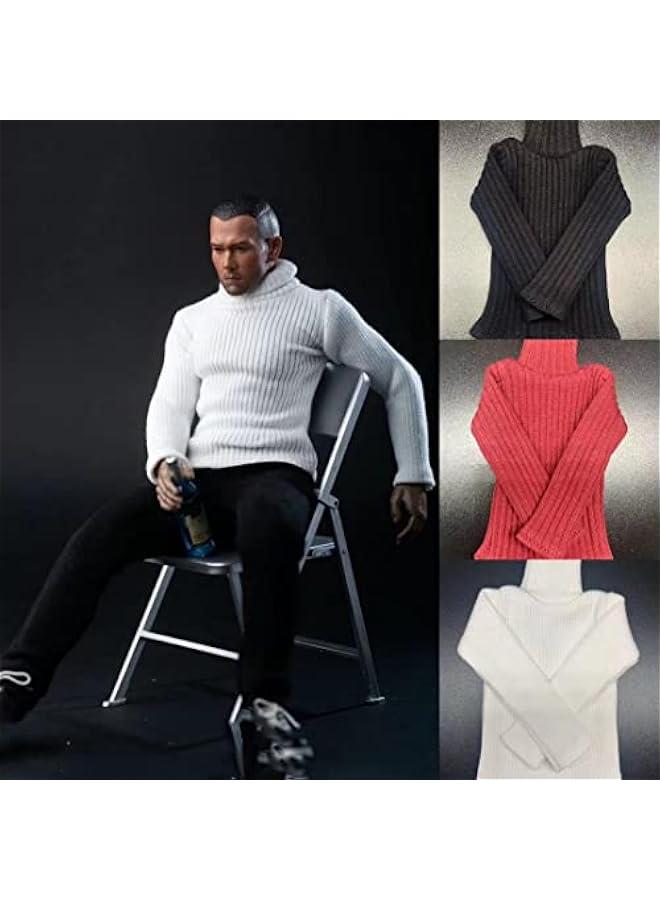 1/6 Scale Figure Doll Clothes, Sweater Costume for 12 inch Male Action Figure Phicen/TBLeague MYF12-Black 