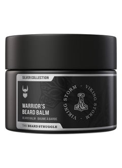 The Beard Struggle Warrior’S Beard Balm Silver Collection Viking Storm Nongreasy Lowhold Formula Luxurious Colognegrade Fragrances 100% Natural Ingredients 50G / 1.76 Us. Oz.  - Image 1