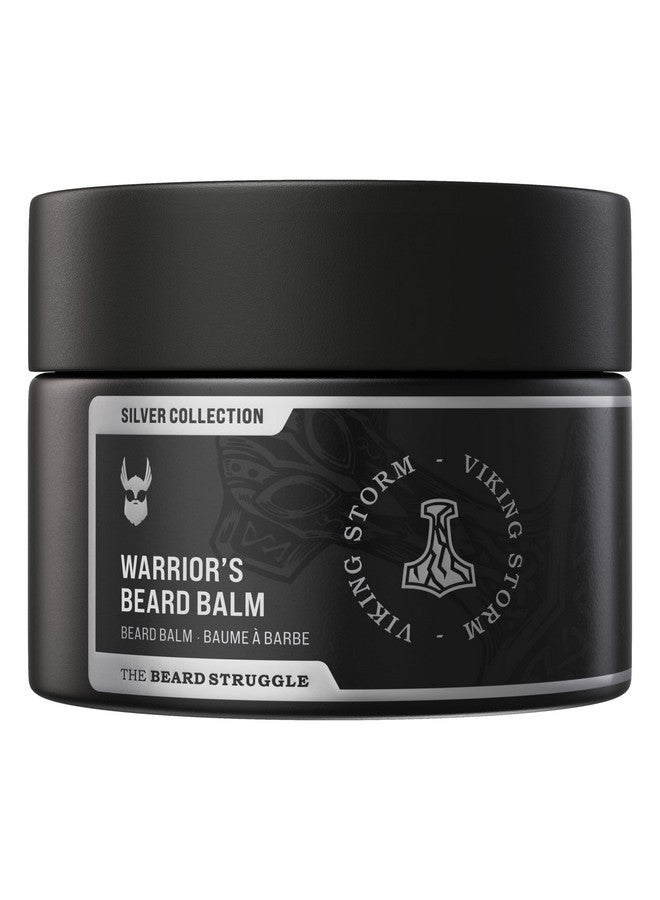 The Beard Struggle Warrior’S Beard Balm Silver Collection Viking Storm Nongreasy Lowhold Formula Luxurious Colognegrade Fragrances 100% Natural Ingredients 50G / 1.76 Us. Oz. - Image 1