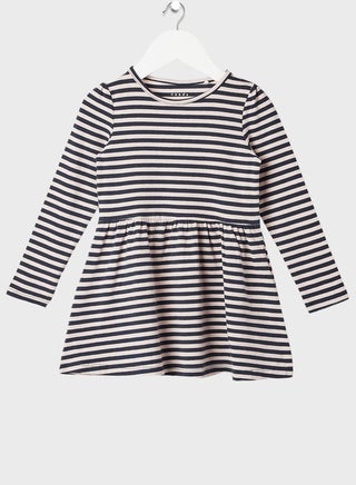 Striped Long-Sleeve Dress