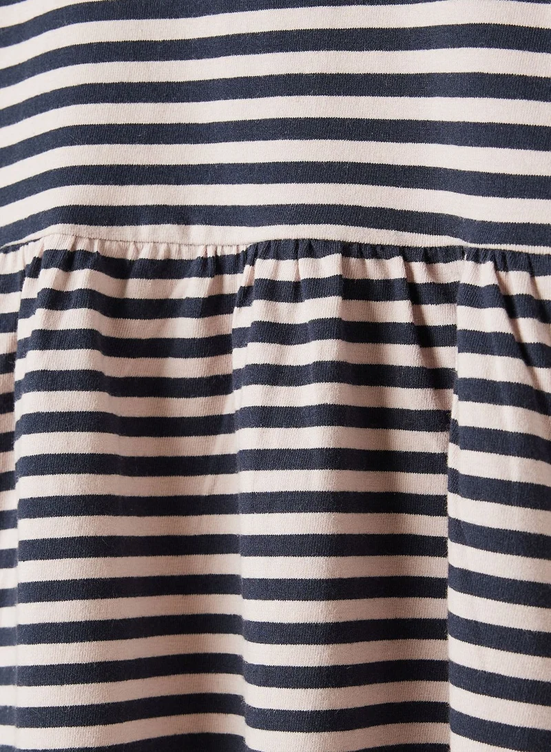 NAME IT Striped Long-Sleeve Dress