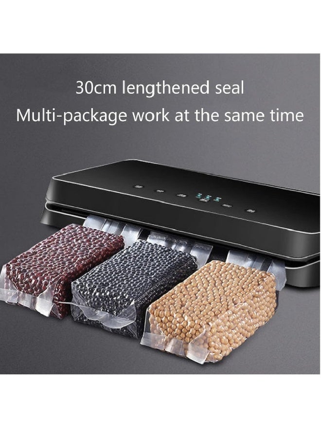 AROAQ Vacuum Sealer Machine – Automatic & Manual Food Sealing for Dry and Moist Foods, One-Touch Vacuum Packing, 30cm Wide Seal, 65kPa Strong Suction, Electric Food Preservation Machine , Black - Image 2
