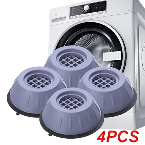 Oblivion Anti-Vibration Pads for Washing Machine 4Pcs – Noise Cancelling Feet, Shock Absorber Bushes, Leveling Support Legs with Suction Base, Durable Round Washer Stand for Stability and Reduction - Image 4
