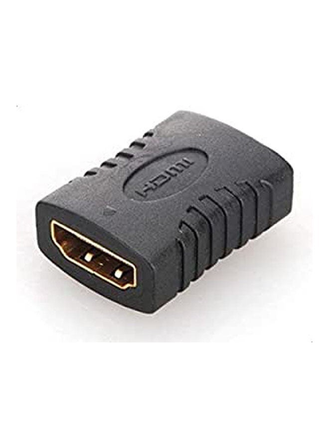 ELTRAZONE HDMI Female to Female Coupler Extender Adapter Connector – F/F HDMI Joiner for HDTV, Monitor, Projector – Supports Full HD 1080P, HDCP, 3D – Durable Signal Extension Adapter for HDMI Cable Extension or Connection – Compact Design, Black  - Image 2