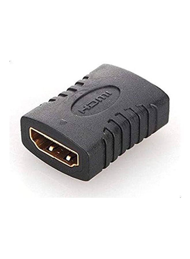 ELTRAZONE HDMI Female to Female Coupler Extender Adapter Connector – F/F HDMI Joiner for HDTV, Monitor, Projector – Supports Full HD 1080P, HDCP, 3D – Durable Signal Extension Adapter for HDMI Cable Extension or Connection – Compact Design, Black  - Image 3