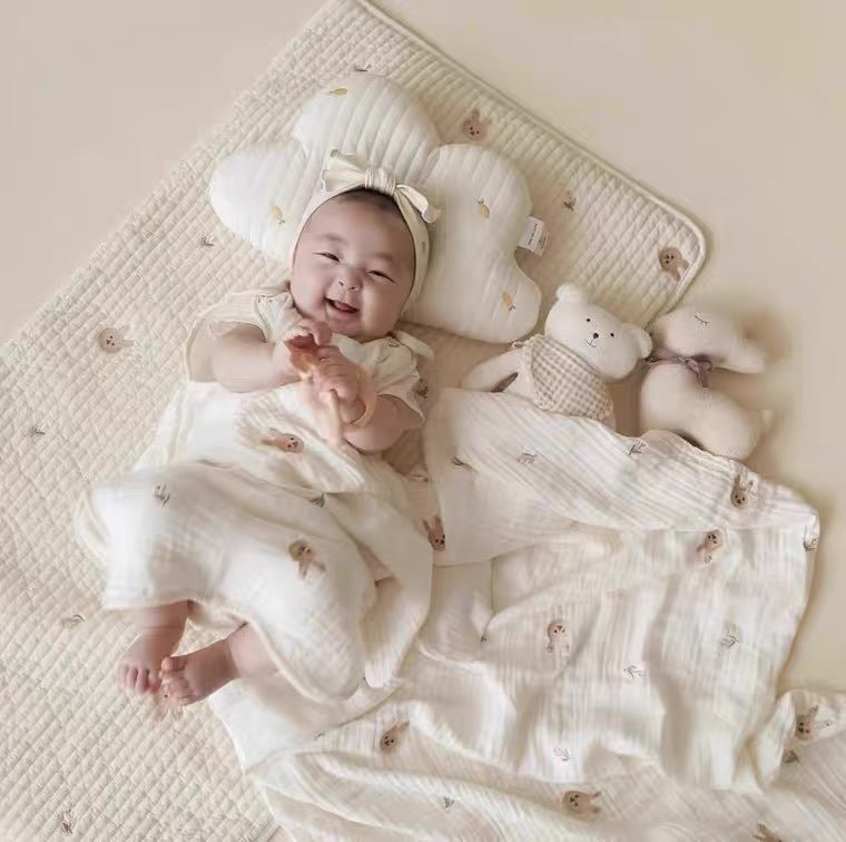South Korea Cute Baby Gauze Sleeping Bag Summer Thin Air-conditioned Room Sleeping Bag Baby Embroidered Kick-proof Sleepwear - Image 3