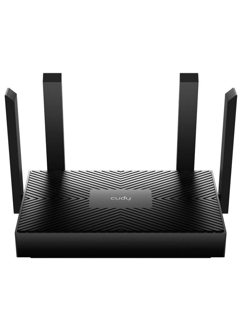 cudy - AX1500 Dual Band Wi-Fi 6 Router, 802.11ax Internet Router, Access Point, 4 5dBi Antennas, MU-MIMO, Beamforming, OFDMA, WPA3, WR1500 - Image 1