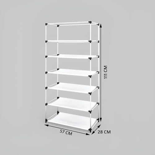 GTC 6 Layer Multipurpose Collapsible Almirah Wardrobe with Plastic Frame and Non Woven Fabric Cover Maroon - Image 4