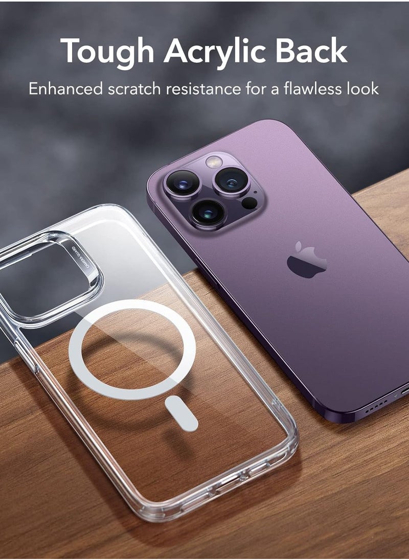 Generic - Magnetic Case Compatible with iPhone 14 pro Case, Compatible with MagSafe Wireless Charging, Transparent Anti-Scratch Back Shockproof Protective Slim Thin Phone Case Cover, Clear - Image 1