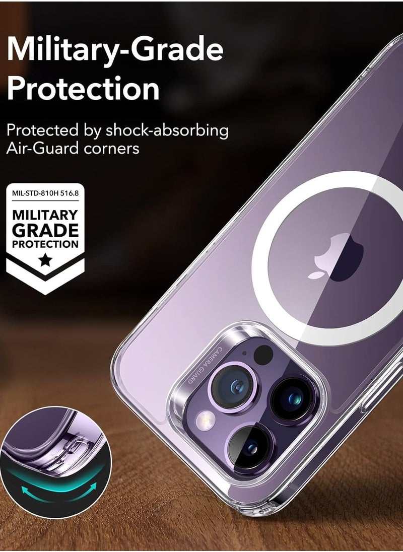 Generic - Magnetic Case Compatible with iPhone 14 pro Case, Compatible with MagSafe Wireless Charging, Transparent Anti-Scratch Back Shockproof Protective Slim Thin Phone Case Cover, Clear - Image 1