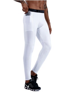 CANGHPGIN Men Quick Dry Breathable Sports Pant White  - Image 1