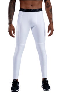 CANGHPGIN Men Quick Dry Breathable Sports Pant White  - Image 2