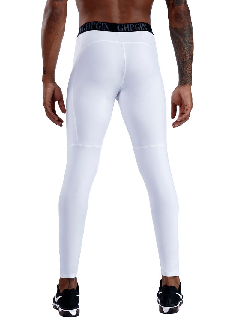 CANGHPGIN Men Quick Dry Breathable Sports Pant White  - Image 3