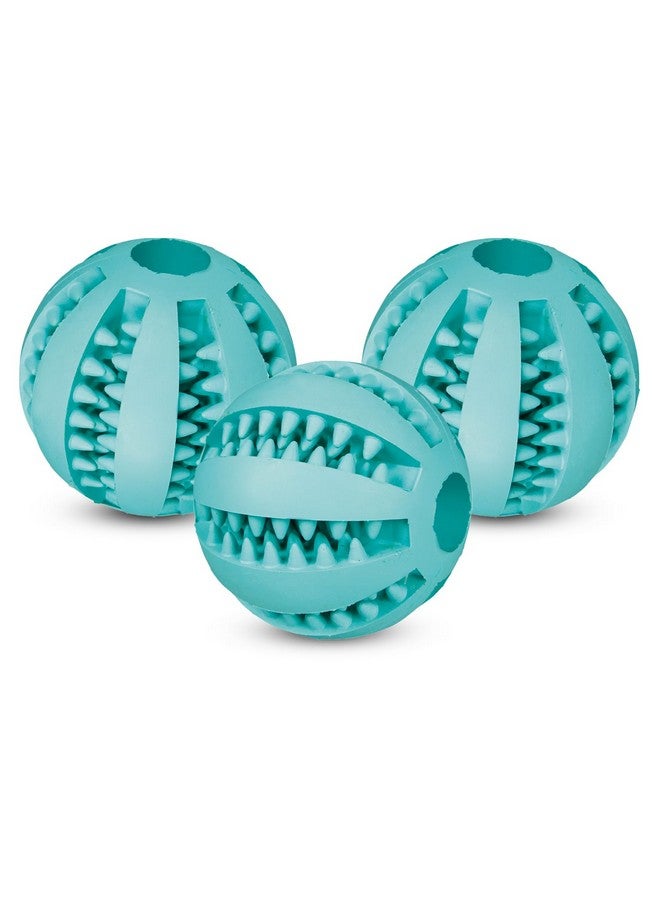 تريكسي لعبة كرة الكلاب دنتا فان، مصنوعة من مطاط طبيعي غير سام، تدلك لثة الكلاب، وتنظف الأسنان وتعزز صحة الأسنان، وتمنع تراكم المزيد من البلاك والجير - 5 سم (عبوة من 3 قطع) - Image 1