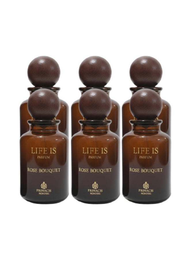 انفينيتو 6 قطع عطر لايف إز روز بوكيه للجنسين 100 مل - Image 1