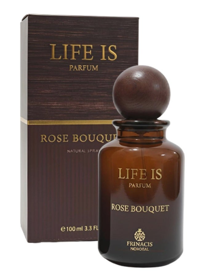 انفينيتو 6 قطع عطر لايف إز روز بوكيه للجنسين 100 مل - Image 2