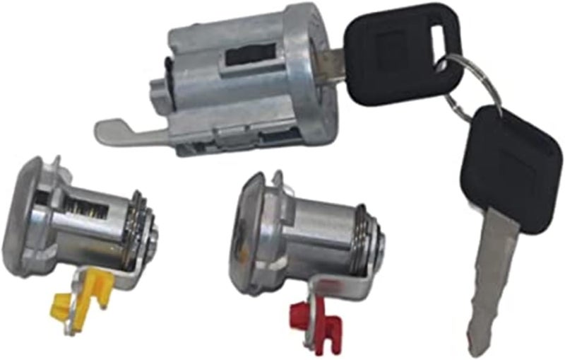 QASULER 3pcs Ignition Cylinder Door Lock Set for Isuzu - Image 3