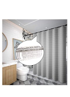 SYOSI Shower Curtain Rings, 24Pcs Plastic Curtain C Rings Hook Hanger Bath Drape Loop Clip Glide Bathroom Shower Window Rod Clear  - Image 3