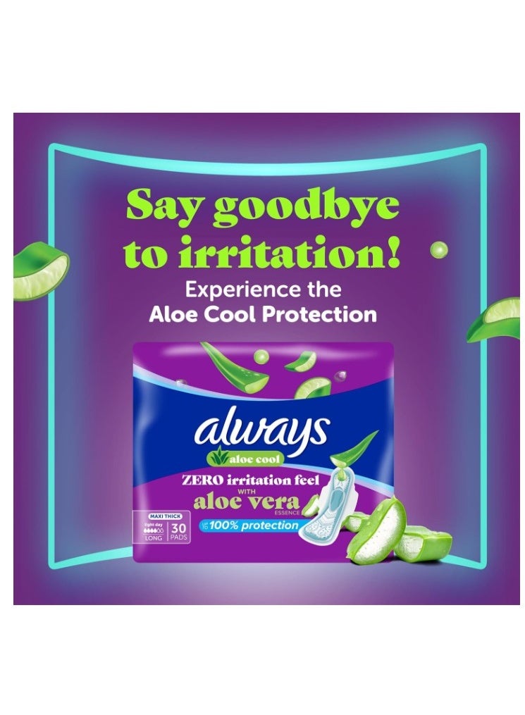 Always Cool & Dry, No Heat Feel, Maxi Thick, Large Sanitary Pads with Wings, 50 pad count - Image 2