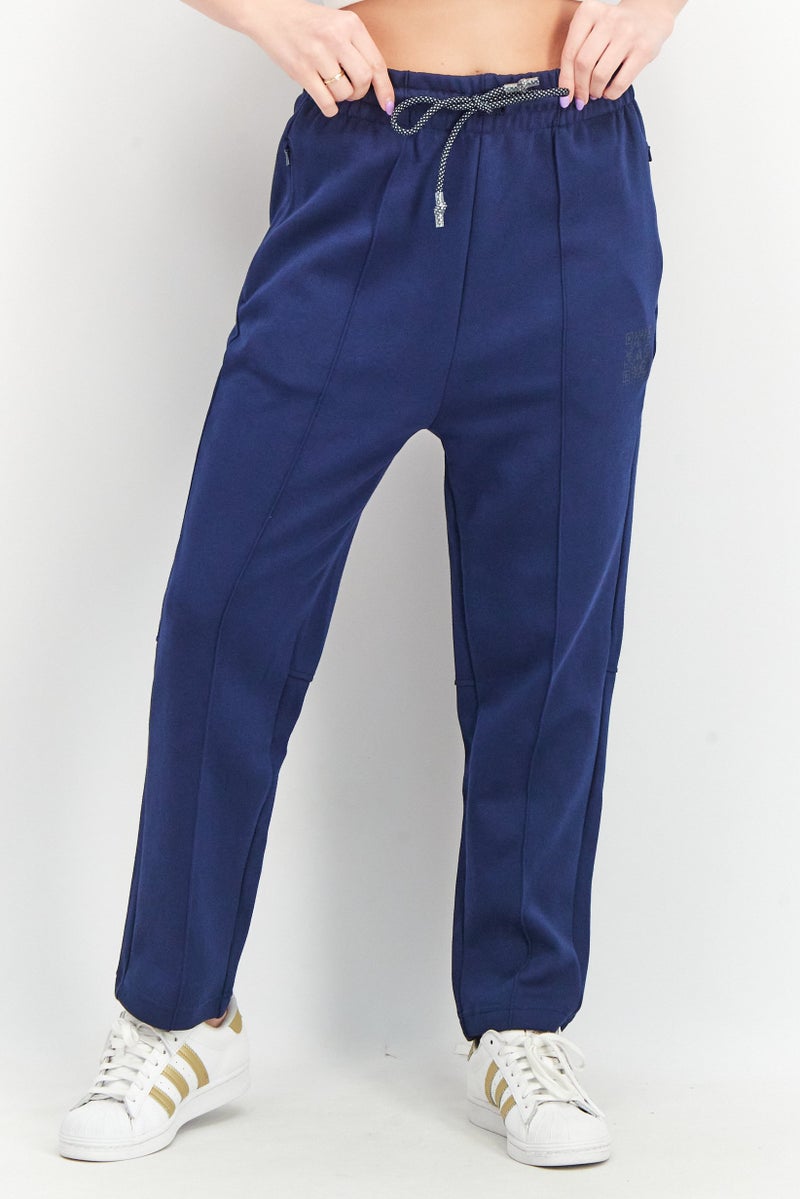 Adidas x Karlie Kloss Women Regular Fit Training Sportswear Pants, Navy - Image 1
