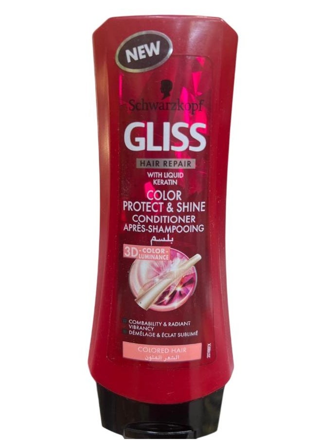 Schwarzkopf - Gliss Color Protect & Shine Conditioner Hair Repair 200 ML - Image 1