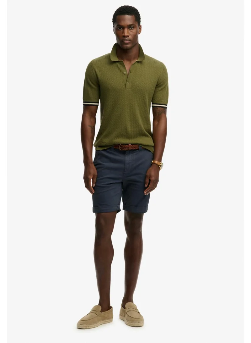 Superdry  Knitted Texture Short Sleeve Polo Shirt for Men | Best Price UAE