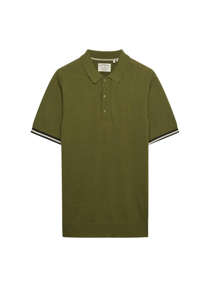 Superdry  Knitted Texture Short Sleeve Polo Shirt for Men | Best Price UAE