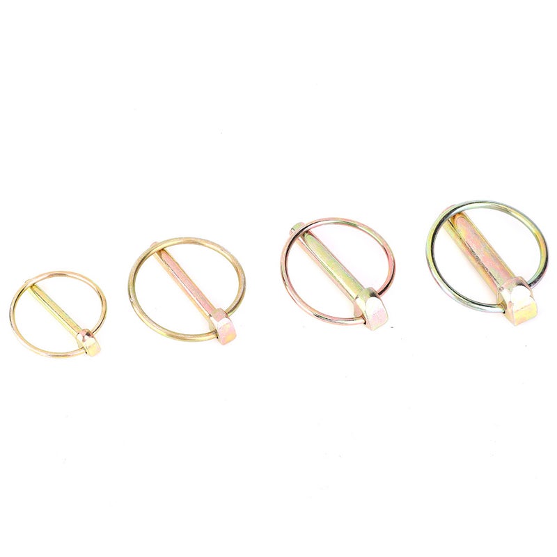 50pcs Lynch Pin Assortment Kit Steel Annular Safety Pin for Farm Tractor Trailer - Image 3