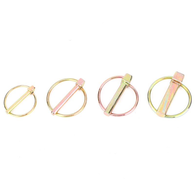 50pcs Lynch Pin Assortment Kit Steel Annular Safety Pin for Farm Tractor Trailer - Image 2