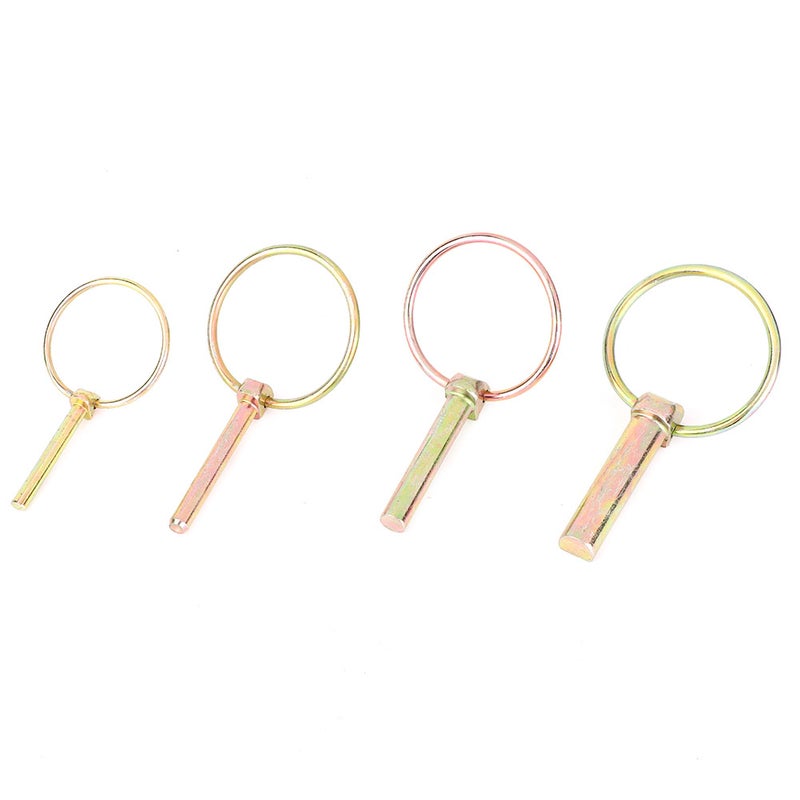 50pcs Lynch Pin Assortment Kit Steel Annular Safety Pin for Farm Tractor Trailer - Image 4
