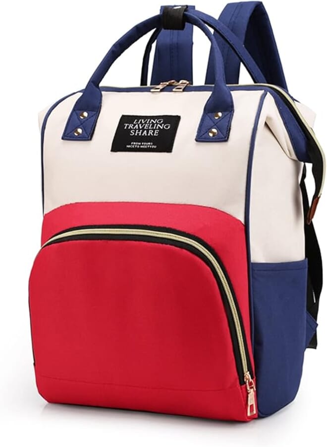 Baby Changing Bag Backpack, Diaper Nappy Bags with Portable Changing Mat for Moms Dads, Thermal Pockets, Adjustable Shoulder Strap, Water Proof, Large Capacity