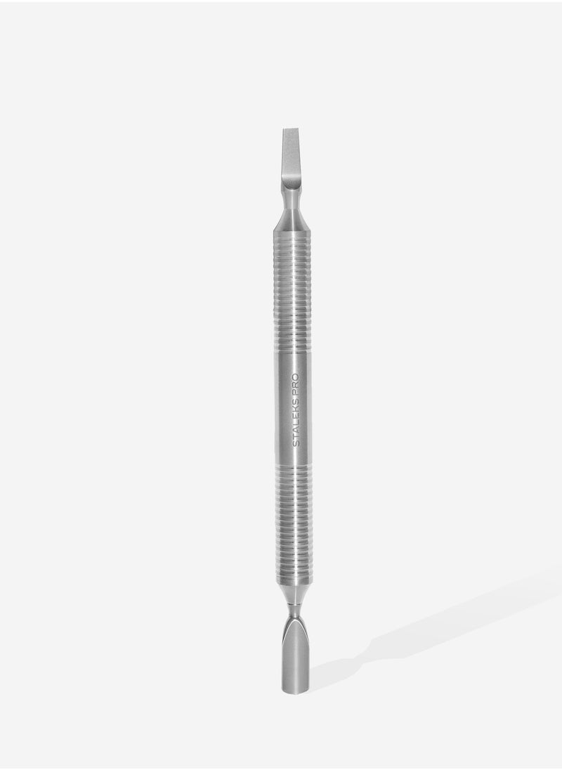 STALEKS PRO Hollow manicure pusher - EXPERT 100 | TYPE 5 (rounded narrow pusher and straight blade)  - Image 3