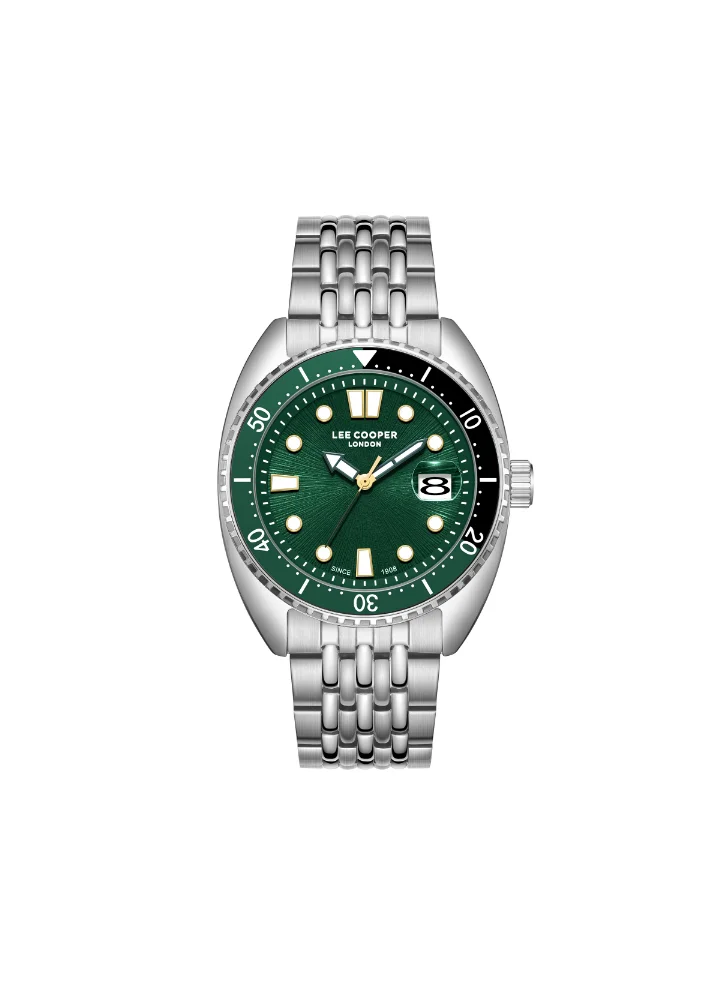 لي كوبر LEE COOPER Men Analog Dark Green Dial Watch - LC07997.370