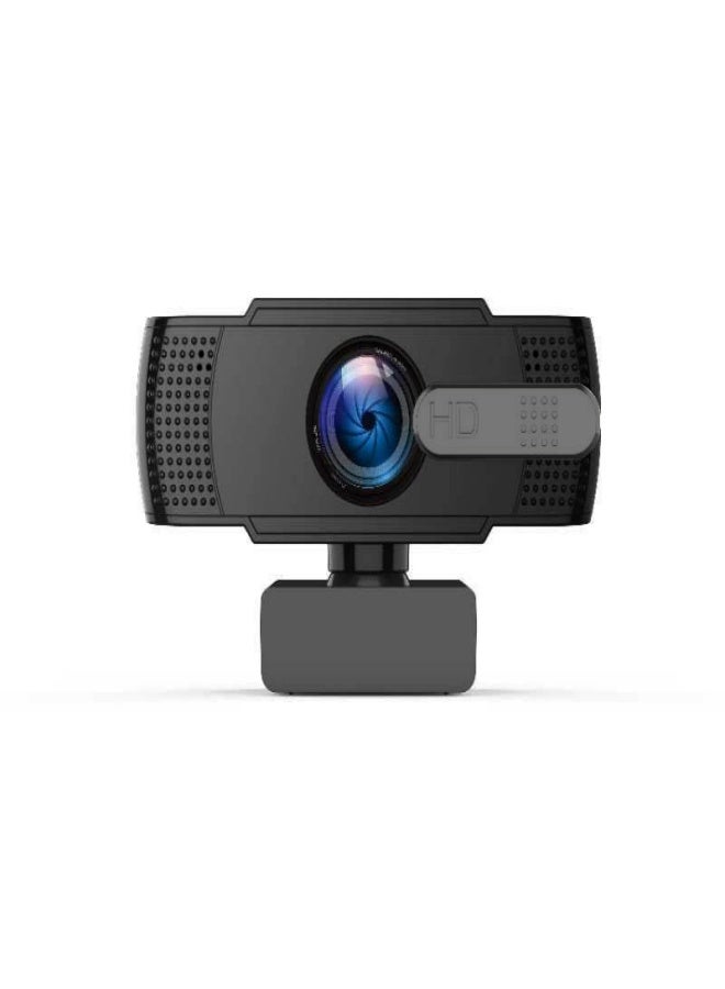 USB Full HD Web Camera with Microphone Black - Image 1