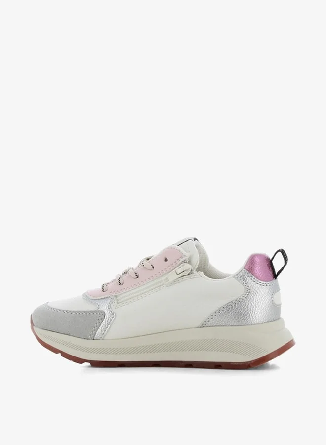 SJ Girls' Panelled Lace-Up Sports Shoes