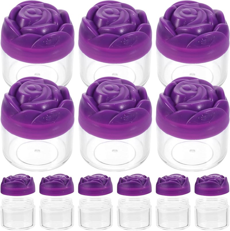 IMIKEYA 12pcs 20g Rose Cap Cream Jars Travel Size Lotion Containers with Lids Refillable Moisturizer Dispensers for Skincare and Cosmetic Use - Image 1