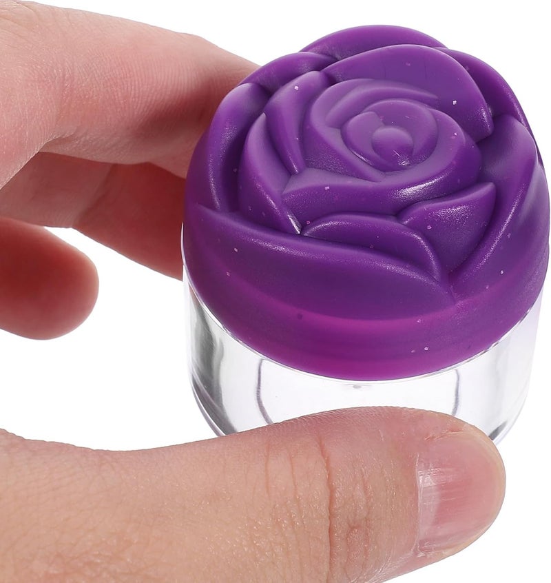 IMIKEYA 12pcs 20g Rose Cap Cream Jars Travel Size Lotion Containers with Lids Refillable Moisturizer Dispensers for Skincare and Cosmetic Use - Image 4
