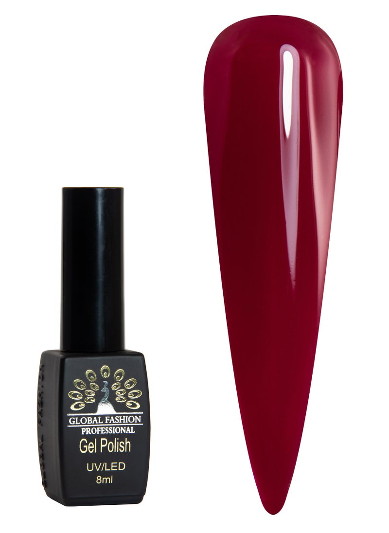 GLOBAL FASHION Global Fashion Black Elite Gel Polish | 132 Colors of Long-Lasting Elegance - 8ml | 022  - Image 1