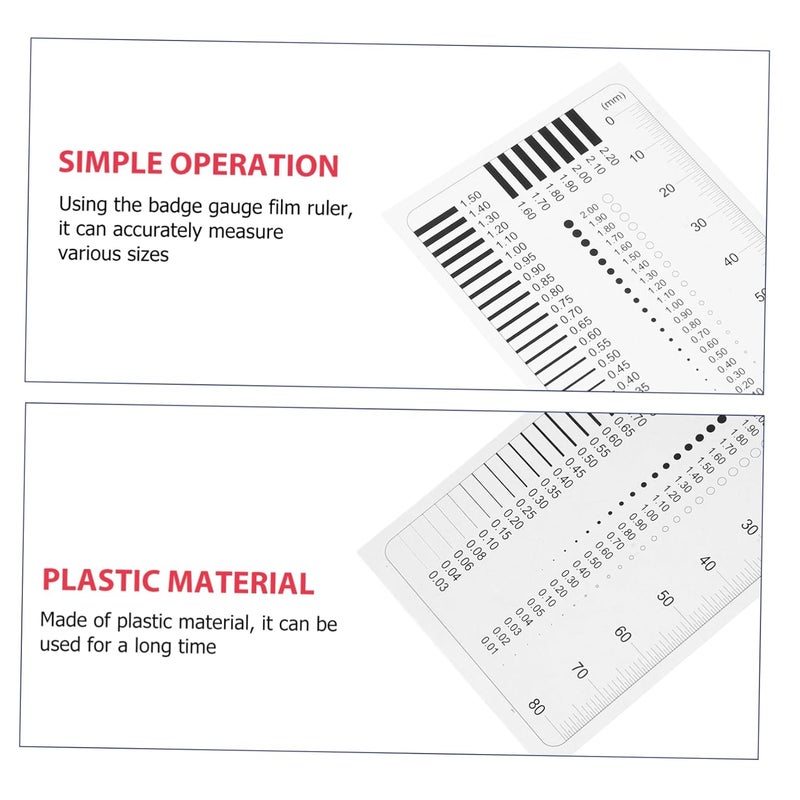 STOBAZA Transparent Crack Gauge Ruler High Precision Flaw Detection Tool For Accurate Measurement - Image 4
