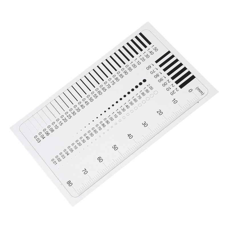 STOBAZA Transparent Crack Gauge Ruler High Precision Flaw Detection Tool For Accurate Measurement - Image 1