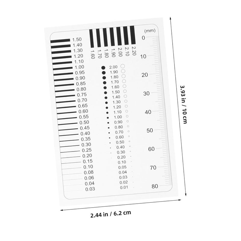 STOBAZA Transparent Crack Gauge Ruler High Precision Flaw Detection Tool For Accurate Measurement - Image 3