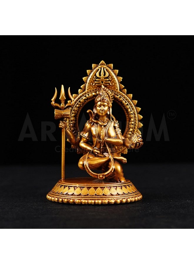 Artarium Artarium Ardhanarishvara Idol Ardhnarishwar Statue Shiv Parvati Idol Shiv Parvati Double Avatar Statue for Car Dashboard and Home Decor Showpiece (Ardhanarishvara Antique 3.93 Inch) - Image 5