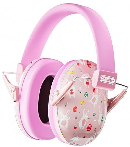 Dr.Meter سماعات دكتور ميتير لحماية الأذن من الضوضاء: سماعات إلغاء الضوضاء 27SNR للأطفال والبالغين - حماية أذن الأطفال من الشاحنات الوحشية، حساسية التوحد، جز العشب، الحفلات، الألعاب النارية - وردي - Image 1