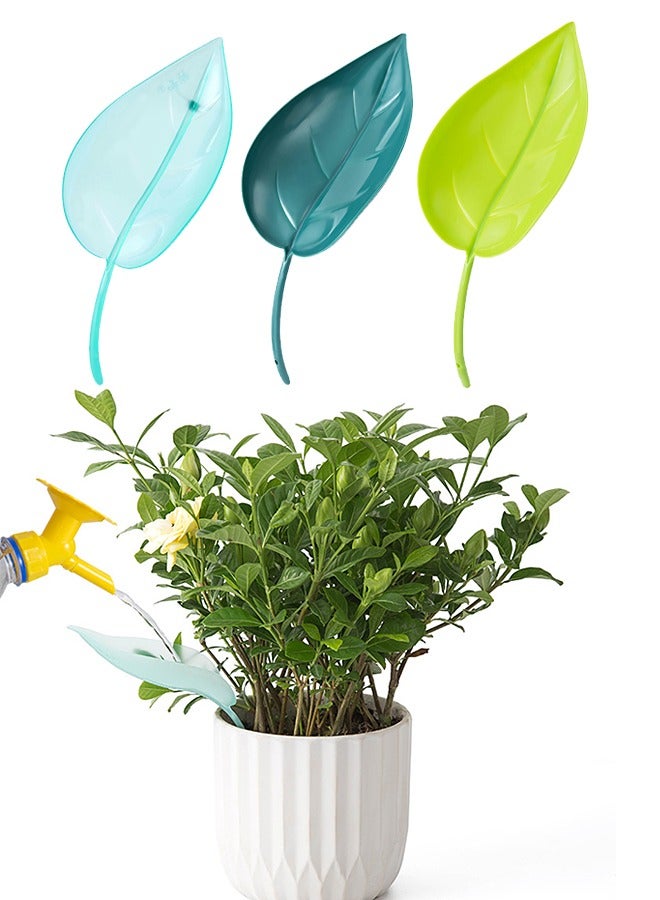 Generic 3 Piece Flower Waterer Creative Potted Plant Leaf Shaped Diverter Watering Funnel Plant Diversion Waterer  - Image 1