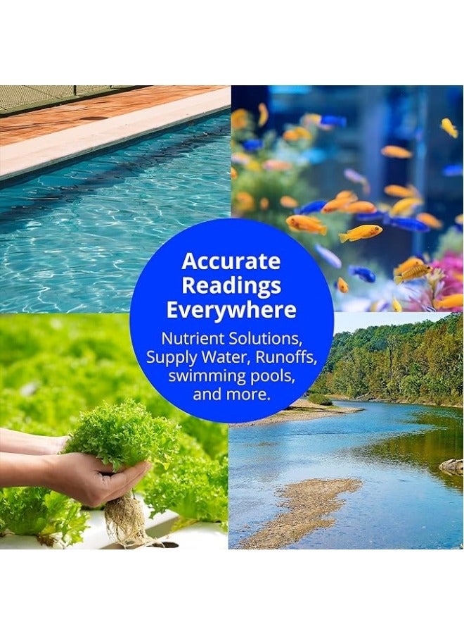 قلم pH - جهاز قياس الحموضة الرقمي - موثوق ودقيق للمحاصيل العالية - جهاز قياس محمول - يقيس الحموضة والحرارة في المحاليل ومحاليل التربة - تحسين صحة النبات وأدائه. - Image 5