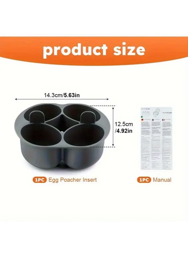 Grey 4 Grid Steamed Egg Maker Food Grade For Thermomix TM5 TM6 Color Box - Image 3