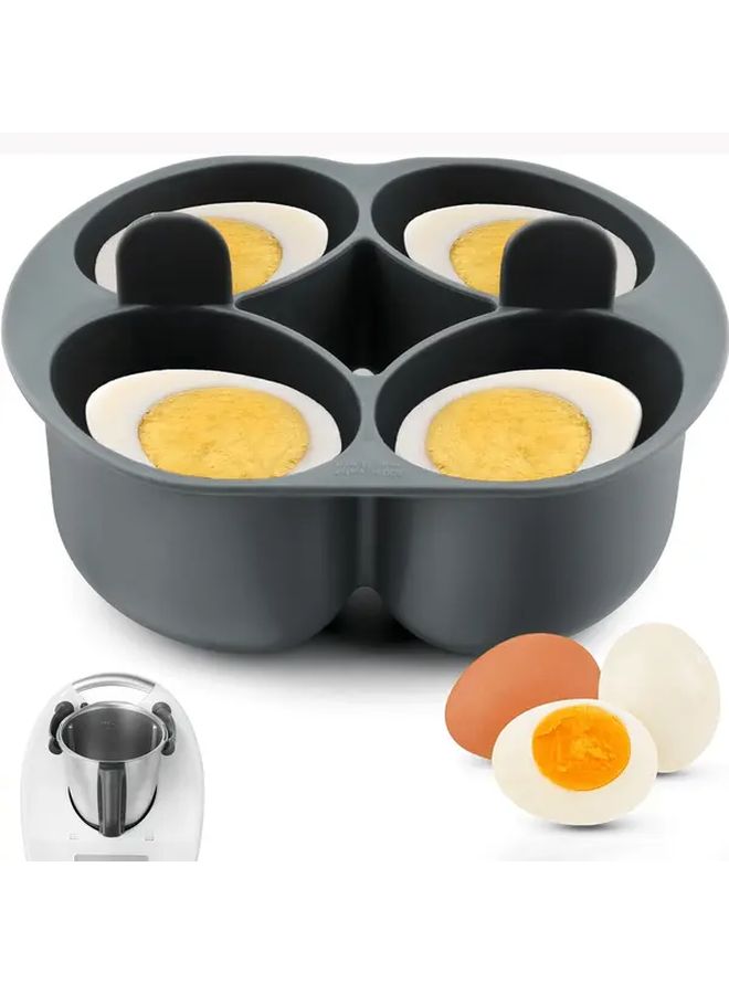 Grey 4 Grid Steamed Egg Maker Food Grade For Thermomix TM5 TM6 Color Box - Image 2
