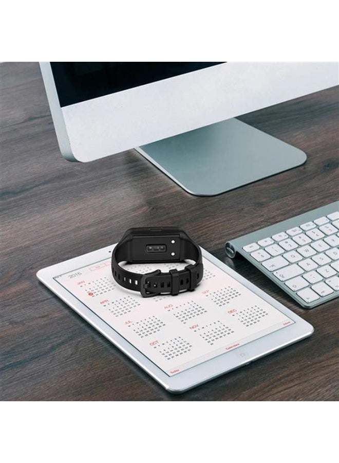 O Ozone (Pack of 5) Silicone Straps Compatible with Huawei Band 10 |Huawei Band 9 | 8 Watch Strap 360 Degree Protection, Breathable Sport Replacement Strap with Metal Clasp for Men Women - Multicolor - Image 4