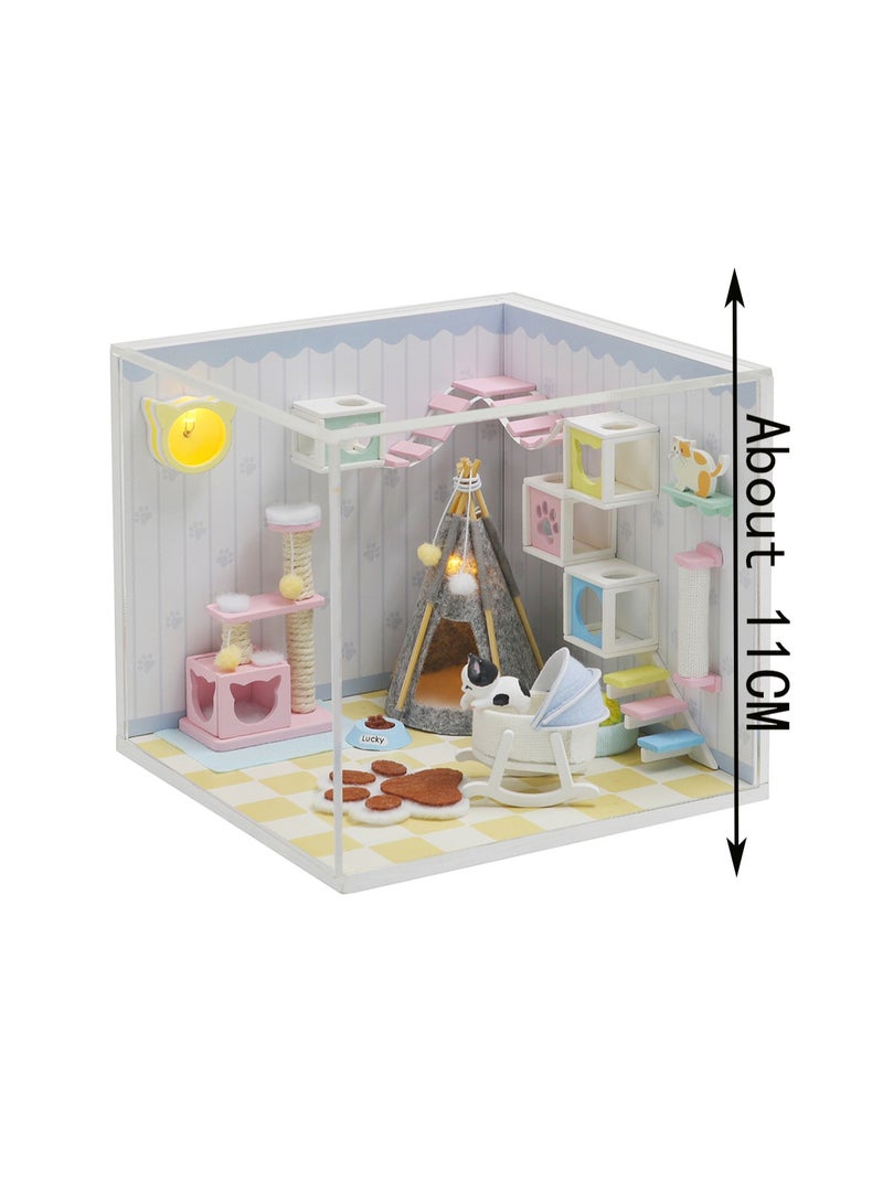 Pet House Diy Micro House Kit Crafts Toys For Adults And Kids Mini House Building Kit Gift - Image 2